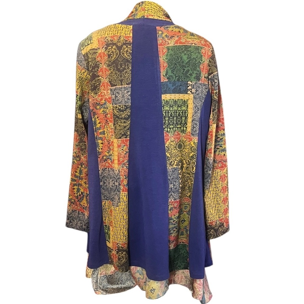 Soft Surroundings Patchwork Boho Open Front Cardi… - image 4